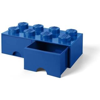 Room Copenhagen Lego® Opbevaring Med Skuffe 8 Knopper - Småopbevaring børn Polypropylen Blå - 40061731
