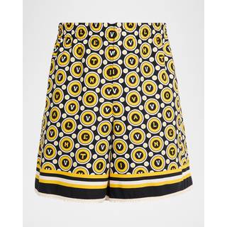 Valentino Printed cotton poplin shorts - multicoloured - EU 48
