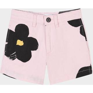 Marc Jacobs Kids Floral denim shorts - pink - Y 12