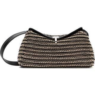 Toteme T-Lock Small leather clutch - black - One Size