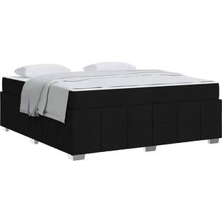 Sengestel Med Madras Sort 180 X 200 Cm Stof