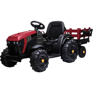 Traktor med trailer og skovl