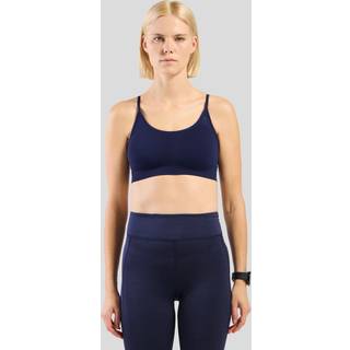 Odlo Women's Seamless Low Sport Bra Sports-bh Damer størrelse S farve blå