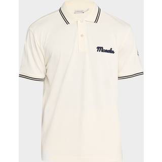 Moncler Vintage Logo Polo Off White