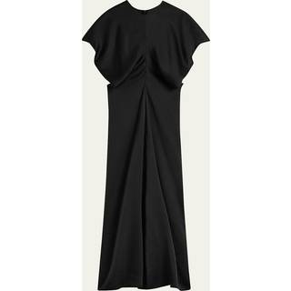Toteme Gathered maxi dress - black - L