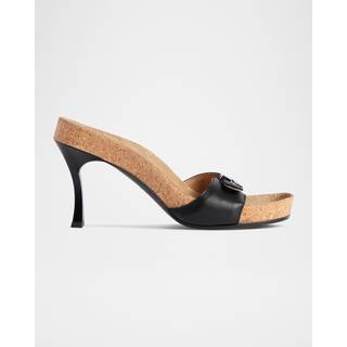 Balenciaga x Scholl 80 leather mules - black - EU 41