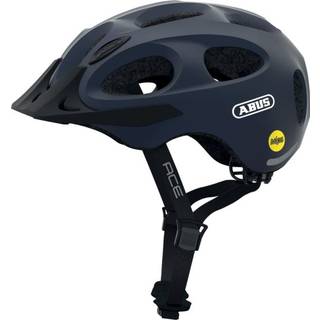 ABUS Youn-I ACE MIPS Cykelhjelm, Metallic Blue L - In-mold Konstruktion, LED-baglys, Justerbar Størrelse