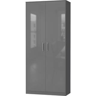 NORDIC skab, høj model, 100cm - farve Skab: Antracit, Front: Antracit Højglans