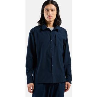 Odlo Essential Shirt L/S Skjorte Herrer størrelse M farve blå