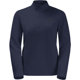 Jack Wolfskin Women's Taunus Half Zip Fleecesweatere Damer størrelse L farve blå