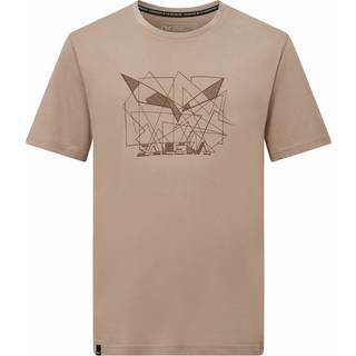Salewa Eagle Geometric T-Shirt Funktionsshirt Herrer størrelse 52 farve beige