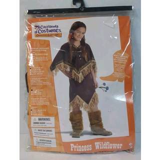 Californien Kostumer Piger Prinsesse Vildblomst Barnekostume Brun X-Small