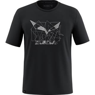 Salewa Eagle Geometric T-Shirt Funktionsshirt Herrer størrelse 46 farve sort