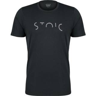 Stoic Merino155 LaholmSt. Print T-Shirt Stripes Merino-shirt Herrer størrelse M farve sort