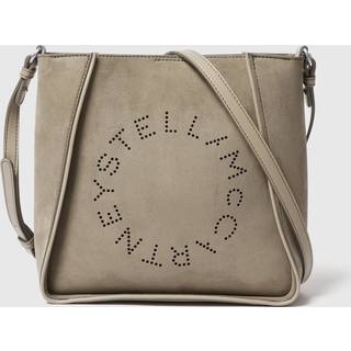 Stella McCartney - Logo Square Crossbody Bag, Woman, Khaki