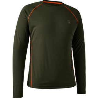 Deerhunter Chamois L/S T-Shirt Funktionsshirt Herrer størrelse XXL farve olivengrøn