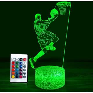 Kobe 3D natlys – basketball-lamper til natbordet til voksne eller børn som fødselsdagsgave eller julegave