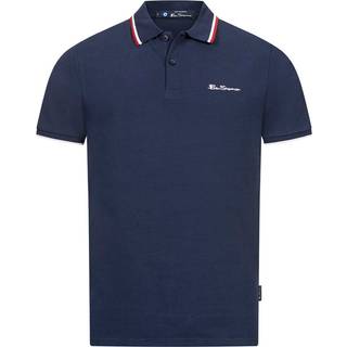 Ben Sherman Herre tværstribet polo skjorte Dark Navy