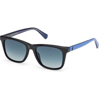 Guess Unisex GU00227 01W Solbriller Injiceret Sort Blå Firkantet Normal
