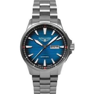 Bauhaus 2862M-3 Herrenuhr Aviation Iron Annie Automatik Stahl/Blau