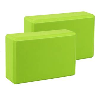 Exerz Yoga Blocks 2 Pack Eva Foam Træning Træning Fitness Bricks Pilates Stretch Handstand Non-Slip Gym Blocks Gymnastics (Green 2pcs)