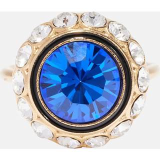 Valentino VLogo crystal-embellished ring - blue - 50MM