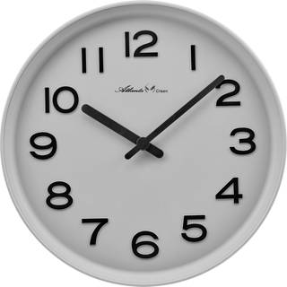 Atlanta 4542/4 Atlanta Green Wanduhr Hellgrau