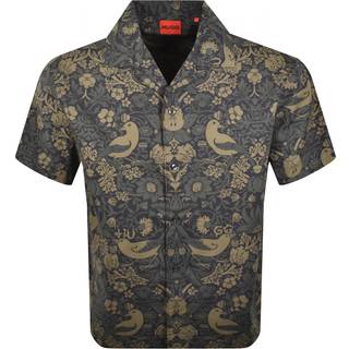 Oversize fit skjorte i print af bomuldspoplin