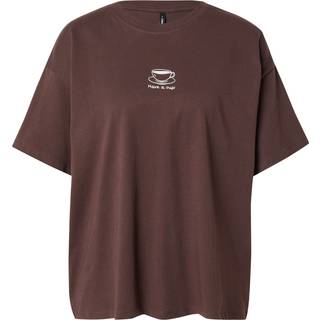 Only - Onlvivvi Life S/S Lovely Top - 4962825 Seal Brown Coffee