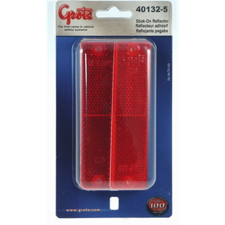 Grote Perlux 401325 Rectg STK-On Reflector-Red-Pr