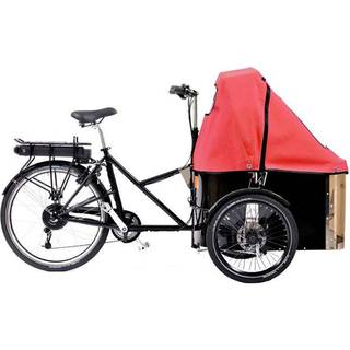 Nihola Family El Ladcykel - 3-hjulet, 100 kg Kapacitet, Plads til 2 Børn, Walkassist Funktion, Dansk Stel