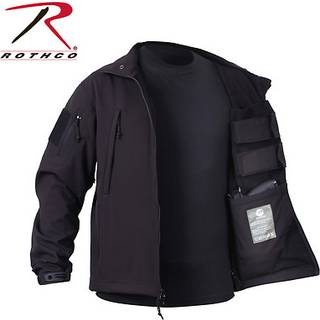 Rothco Softshell Jakke m. Skjultopbevaring Sort