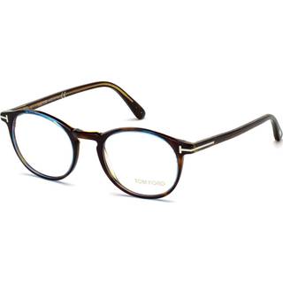 TOM FORD Mand FT5294 56 Optiske stel Acetat Havana Rund Normal