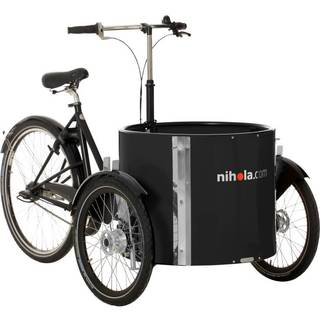 Nihola Low Ladcykel - 3-Hjulet Familiecykel med Alufælge og Rustfrit Stål Beslag