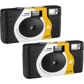 2 pakke Kodak Tri-X 400 B&W engangs flashkamera (54 eksponeringer i alt)