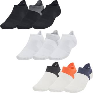 Under Armour ArmourDry® Run Lite Unisex 3-Pack No Show Tab Socks White Quartz / White Quartz / Reflective M