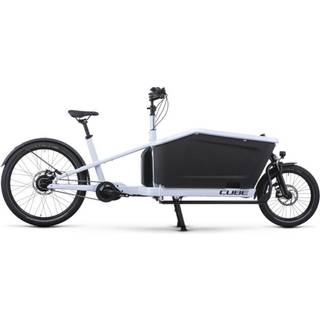 Cube Cargo Hybrid 500 Hvid/Sort - Ladcykel med El-Motor, Hydrauliske Skivebremser, Bosch PowerPack 500 Batteri