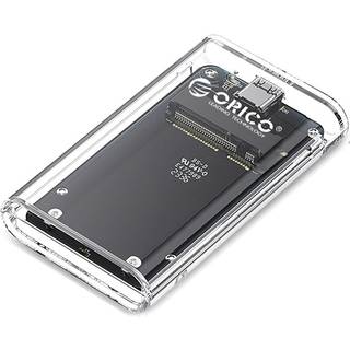 Orico MSATA USB-C 3.2 5Gb/s diskpatron - Gennemsigtig