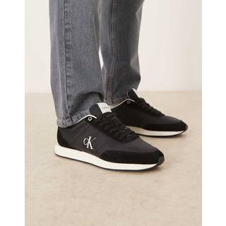 Suede Mix Signature Logo Runner Trainers - Black - EU 46