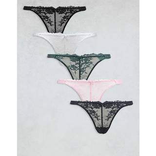 Boux Avenue Boux Avenue Fran High Leg Lace Thong 5 Pack