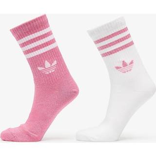 3-Stripes glitter crew-sokker 2 par - Pink Fusion / White - 37-39