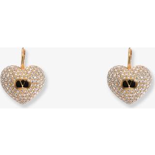 Valentino CÅur Royale crystal-embellished earrings - gold - One Size