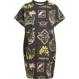 adidas X FARM Commercial kjole - Black / Amazon Green / Preloved Lime - S