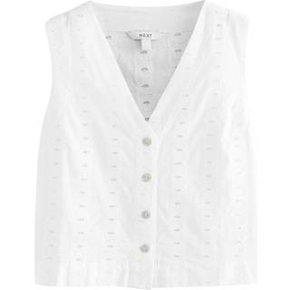 Next White Broderie Waistcoat