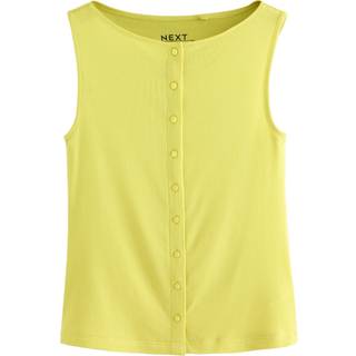 Next Blød, ribbet ærmeløs cardigan med knapper og indhold af TENCEL Lyocell