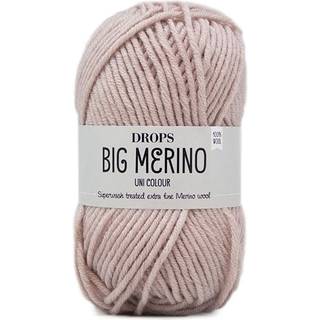DROPS BIG Merino 19 Beige (Uni Colour) Indhold:100% extra fine Merino uld Garngruppe: Garngruppe: C (16 - 19 masker) / 10 ply / aran / worsted Vægt/længde: 50 gram = ca. 75 meter Anbefalede pinde: 5 mm Strikkefasthed: 10 x 10 cm = 17 m x 22 p Maskinvask, Finvask 40ºC / Brug aldrig skyllemiddel / Tørres fladt.