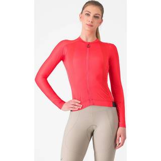Castelli Espresso langærmt cykeltrøje hibiscus/mørk grå dame - Størrelse X-Large