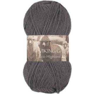 Viking Eco Highland Wool 214 Stålgrå Indhold: 100% Uld Vægt/længde: 50 gram = ca. 110 meter Anbefalede pinde: 4-4.5 mm Strikkefasthed: 10 cm = 20 m Vask: Finvask Max 30 ºC / Tørres fladt.