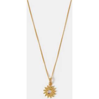 Accessorize Accessorize 14ct Gold Sun Pendant Necklace