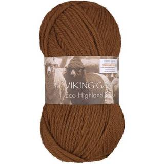 Viking Eco Highland Wool 254 Kobber Indhold: 100% Uld Vægt/længde: 50 gram = ca. 110 meter Anbefalede pinde: 4-4.5 mm Strikkefasthed: 10 cm = 20 m Vask: Finvask Max 30 ºC / Tørres fladt.
